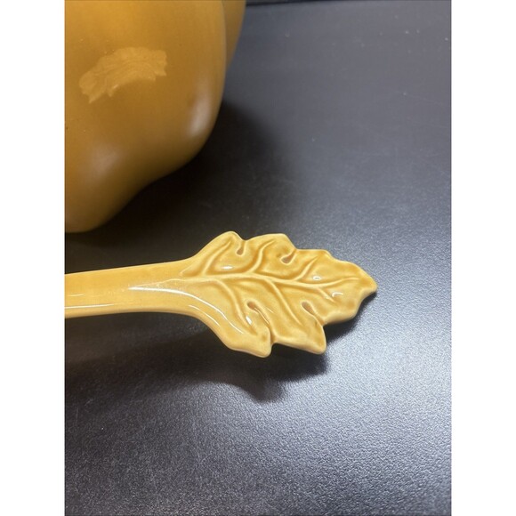 Large Ceramic Pumpkin Tureen With Ladle - Picture 2 of 11